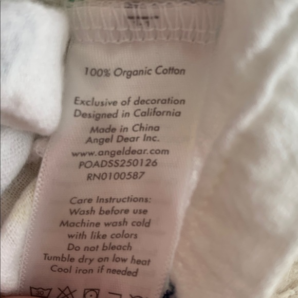 NWT Angel Dear Smocked Tennis Romper 18-24M White - Picture 9 of 9